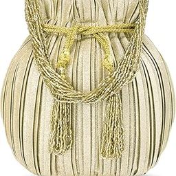 Potli Bags for Women Evening Bag Clutch Ethnic Bride Purse with Drawstring-image-19