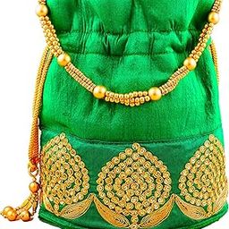 Rajasthani Potli Bag For Women Green-34