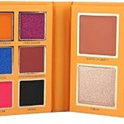 PREMIUM Country Obsession Eyeshadow Palette – New York, 21.5g | 9 Highly Pigmented Eyeshadow Palette with 2 Blusher, 1 Highlighter & 1 Bronzer | Matte & Shimmery Finish SH-7711-3