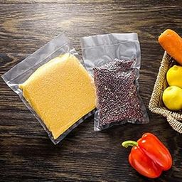 FRESHWORLD Food Grade; BPA-Free; Microwaveable; Ready Vacuum Bags with 90 Micron Thickness travel friendly, packing (Transparent with One side Embossed (22cm x 30cm)(PACK OF 100) Capacity 1.2Kgs-image-25