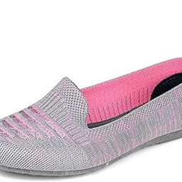 Flexible Memory Foam Women's Shoes for Walking Gym Training, Casual, Sports, Lightweight Athletics Slip-On Jutis Bellies Classy Ballerina for Ladies and Girls-image-64