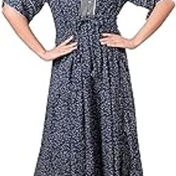 NightShades Alpine Nighty for Women - Cotton Frock Night Gown Maxi-image-73
