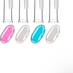 Baby Finger Toothbrush Of Silicon Made Food Grade Quality Bpa-Free With Storage Case Multi-Color Pack Of-4, Manual-image-54
