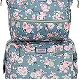 nfi essentials Nylon Travel Trolley Bag Duffle Dual Function Travelling Trolley & Backpack Storage Bag for Women Turn Baby Daiper Backpacks (Set 2)-picture-1