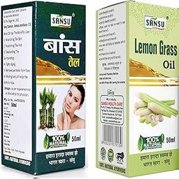 Sansu Bans Oil 50ml (Pack of 2) + Lemon Grass Oil 50ml (Pack of 2) | Combo Pack.-17