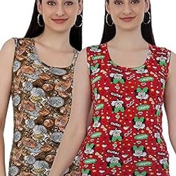 Womens Cotton Printed Top (Pack of 2)-image-62