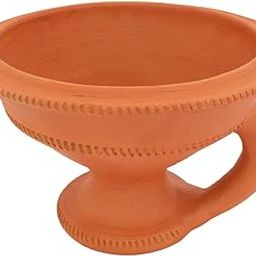 KC PRODUCTS Desi Handmade Natural Clay Dhupdhani धुपेड़ा Dhoop Loban Dani/Dhuni Burner Holder/Pot Stand for Puja/Hawan/Dhuni [Shop/Office/Room/Gardan etc.] [Medium Size 100% Pure Mitti]-28