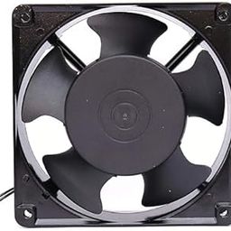 EvoTron? 220V AC Power Metal Cooling Axial Fan 120 mm High Performance For Networking Rack, Server, Network Enclosure, PC, Electric Industrial Control Panel, Machinery, Equipment, Black-picture-31