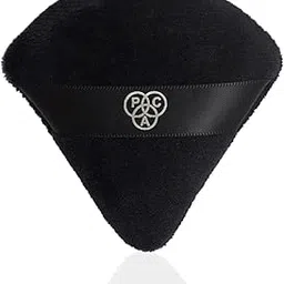 PAC Pizza Puff (1 Pc) | Beauty Blender Makeup Puff (Small) | Cotton Air Cushion Triangle Powder Puff for Women | Soft Concealer Sponge with Strap | Beauty Tools for Dry & Wet Use - Black-picture-23