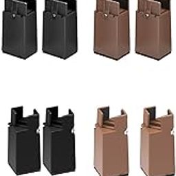 UJEAVETTE 4Pcs Bed Risers Fit Furniture Thickness 0.39-1.45inch for Couch Office Chair Black Plate Clamp-picture-30