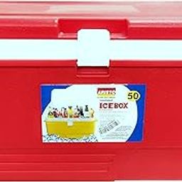Aristo Plastic Insulated Chiller Ice Box, 50 Litre, Red-picture-2