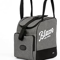 jaspo Blaze Skating Bag | Large Capacity Sling-Style Skate Carry Bag with Engraved TPU Print | Padded Polyester with Side Pockets & Mesh Compartment | Stylish & Durable-image-8