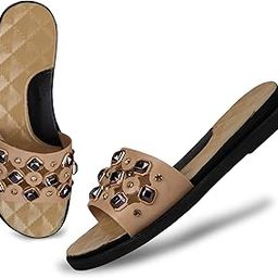 Women's Stone Flat Slippers-image-9