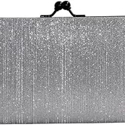 Stylish Vintage Collection Leather Shining & Glittering Material Hand Wallet Clutch Purse Slim Ladies Purse (Silver Color)-image-81