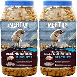 Meat Up Chicken Flavour Real Chicken Biscuit For All Life Stages Dog, 1kg (Buy 1 Get 1 Free)-30