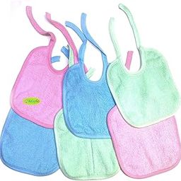 BabyGo Baby Cotton Bib Set of 6 (Multicolor)-picture-17