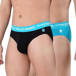 Men Logo Waistband Cotton Stretch IYAH Briefs - Pack of 2-image-56