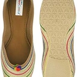 DesiColour Punjabi Jutti Belly Mojari Khussa for Party Wedding for Women Girls NF-Multi Archie (Numeric_4) (Numeric_8)-image-19
