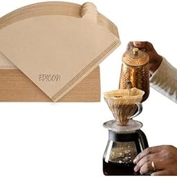 EDICON Cone Shaped Unbleached All Natural Coffee Filters, Coffee Filters - Size 02, Natural Paper Coffee Filter, No Blowout, Disposable for Pour Over and Drip Coffee Maker (2-4 Cup) 100 Count-image-36