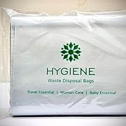 5"x10" SMALL SIZE HYGIENE Leakproof Sanitary Disposal Bags for Used Sanitary Pads, Baby Diapers, Panty Liner, Tampons, Condoms | 75 bags (3 x pack of 25 bags)-17