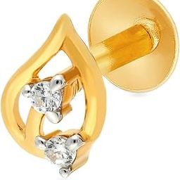 Yellow Gold Nose Pin for Women 22 k | 22k BIS Hallmark (916) Nose Stud for Women and Girls with Piercing-picture-10