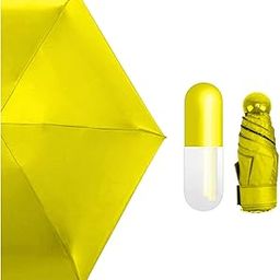 BODARA Portable Mini Umbrella for Rain and Sun Protection | Foldable Pocket Capsule, Compact and Lightweight Anti-UV Travel Accessory with Case – for Women, Kids, Men-50