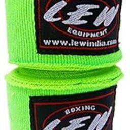 LEW Mexican Style Boxing 180" with Elastic Hand & Wrist Support Spandex Multicolor Hand Wraps (Neon Green)-image-78