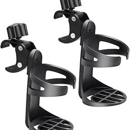 BRIGHTFUFU 2pcs Wheelchair Cup Holder Drink Organizer for Strollers Walkers and Trolleys Stable Antitip Design for Secure Hold Multiple Environments-image-17