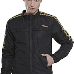 Men's Cotton Standard Slim Fit Placement Print Bomber Jackets-picture-42