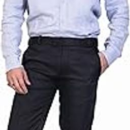Volvo Men's Formal Trousers Formal Regular Fit Pant for Men and Boys | Boy Trousers | Mens Trousers | Casual Trousers | Straight or Regular Fit |Color Black | Size 34-image-78