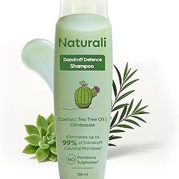 Naturali Dandruff Defence Shampoo with Cactus Extract & Tea Tree Oil | Sulphate & Paraben-Free Anti Dandruff Shampoo For Men & Women | Reduces Excess Oil | Soothes Itchy & Irritated Scalp | 100ml-image-25