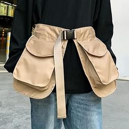 CALANDIS™ Waist Belt Apron Bag Hip Bag Tool Belt Pouch for Hiking Restaurant Gardening Khaki | Waist Packs & Bags | Hiking Backpacks | & Hiking | Outdoor Sports-image-32