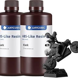 ANYCUBIC Washable ABS Like 3D Printer Resin, High Toughness and Durability, High Precision, Easy Post-Processing, Low Odor, Wide Compatibility (Black + Black, 4.4 lbs (2 kg)-9
