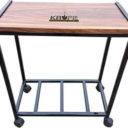Heavy Duty Single Battery Inverter Stand with Wheels (Black) - Portable, Durable, and Sturdy Inverter Trolley for Home and Office Use | Mobile Inverter Support with Anti-Slip Feet-picture-11