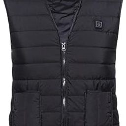 MERISHOPP Electric USB Heated Vest Jacket Coat Warm Up Heat Cloth Body Warmer Unisex M-image-63