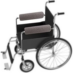 THE STYLE SUTRA 2Pcs Wheelchair Armrest Pads for Universal Protection Relieve Pressure Gray-8