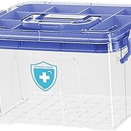 CALANDIS Medical Box Large Capacity Multi Layer First Aid Kits for Home Travel blue M | Kits & Bags | First Aid | Health Care-image-4