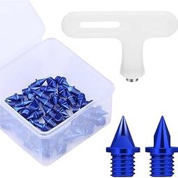 CALANDIS™ 50x Track Shoe Spikes Replacement Spikes for Track Shoes for Practice Sprint Blue | Track & Field | Outdoor Sports-25