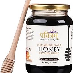 Pavitram Raw Organic Forest Honey from Kashmir | 500gm 100% Pure Raw and Unprocessed Honey | Multi Floral and Organic Honey | Natural and Ayurvedic-image-49