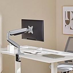 Jin Office Heavy Duty Gas Spring Monitor Stand | 13-45" Monitor Support | Height Adjustable | VESA Compliant Upto 100 * 100mm | 1 Year Warranty | Metallic Finish | 15KG Weight Capacity-image-8