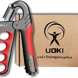UDKI Xtreme Pro Red Hand Grip Strengthener 5-100kg with Mechanical Counter & Adjustable Resistance - Finger Grip Shape, Ergonomic, Non-Slip Handle for Hand Strength Building, Ideal for Athletes-image-40