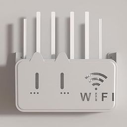 VAUGHN WiFi Router Storage Box Wall Mount–Decorative ABS Plastic WiFi Organizer Shelf with Cable Management–Space Saving Adhesive Router Holder Case for Home,Office,Gaming Room–Cat Ear Design(White)-image-36