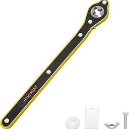 MAMMOTH Auto Labor-Saving Jack Ratchet Wrench for Car Scissor Lift - 360° Swivel Speed Handle With Universal Adapter for Travel/Truck/SUV-16