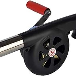 Barbeque Blower, Portable Hand Crank BBQ Air Fan for Outdoor Grill Chimney, Picnic Cooking and Camping Hiking Stove-image-31