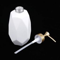 MORZ Ceramic Hand Sanitizer Bottle Press Bottle Dispenser Shampoo Bottle White-image-86