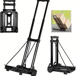 Fentefere Carry Cart, Foldable, Compact, Small, Foldable, Luggage Cart, Lightweight, Shopping Cart, Mini Dolly, 2 Wheels-image-75