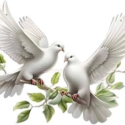 ARTISOUL® White Dove Metal Wall Decor Hanging Bird Sculpture For Office Home Classroom | Home Decor | Figurines-image-34