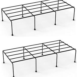 MSK HANDICRAFT Anti Rust Metal Plant Stand for Balcony Planter Stand for Living Room - 24 inches | Pot Stand for Outdoor & Indoor Plants (BLACK, SET OF 2)-image-59