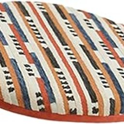 The Style Sutra Floor Cushion Decoration Floor Pillow Sitting for Living Room Balcony Office Orange|1 Round Floor Cushion| Pillows-image-73