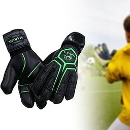 UJEAVETTE® Goalkeeper Gloves Nonslip Adjustable Professional Breathable Football Gloves Black Green Size 10-image-88